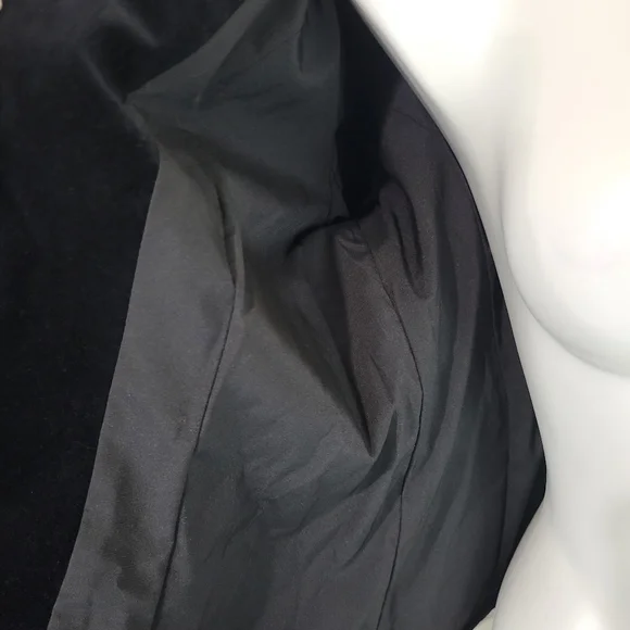 NWT Reba Silver Lining Black Velvet Blazer Size Small